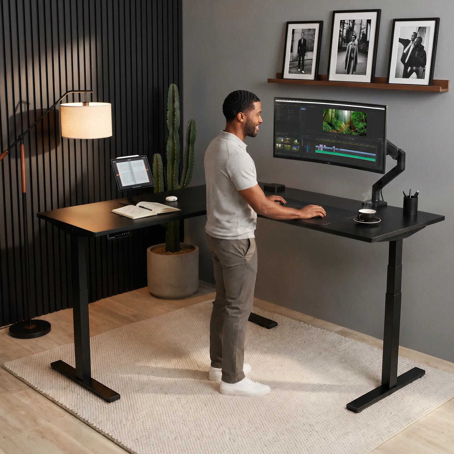 Mesa com Regulagem de Altura GenioDesk 90º