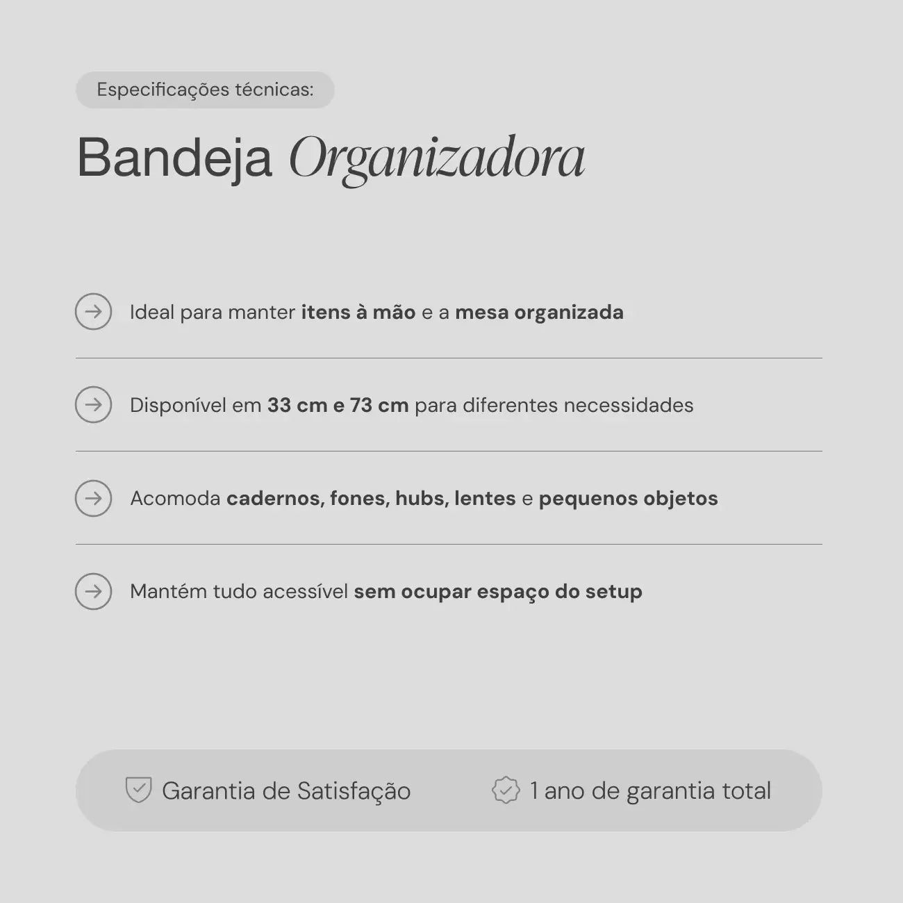 Bandeja Organizadora 33 cm 8