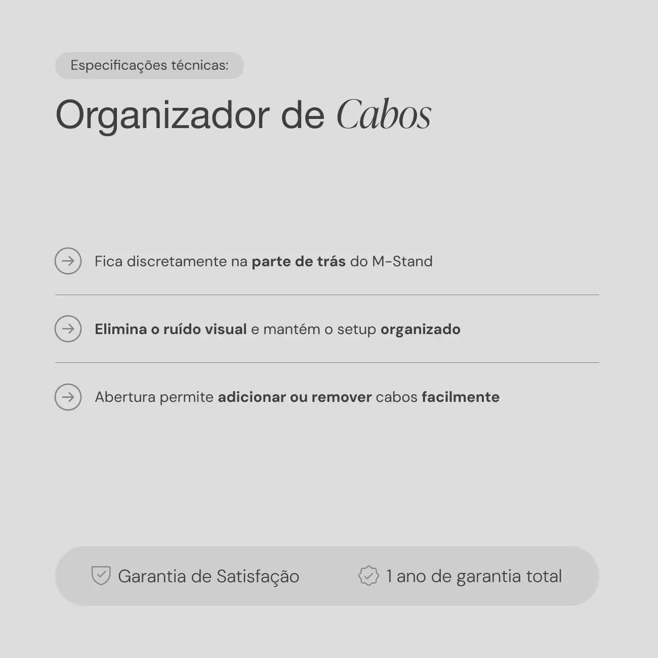 Organizador de Cabos 6