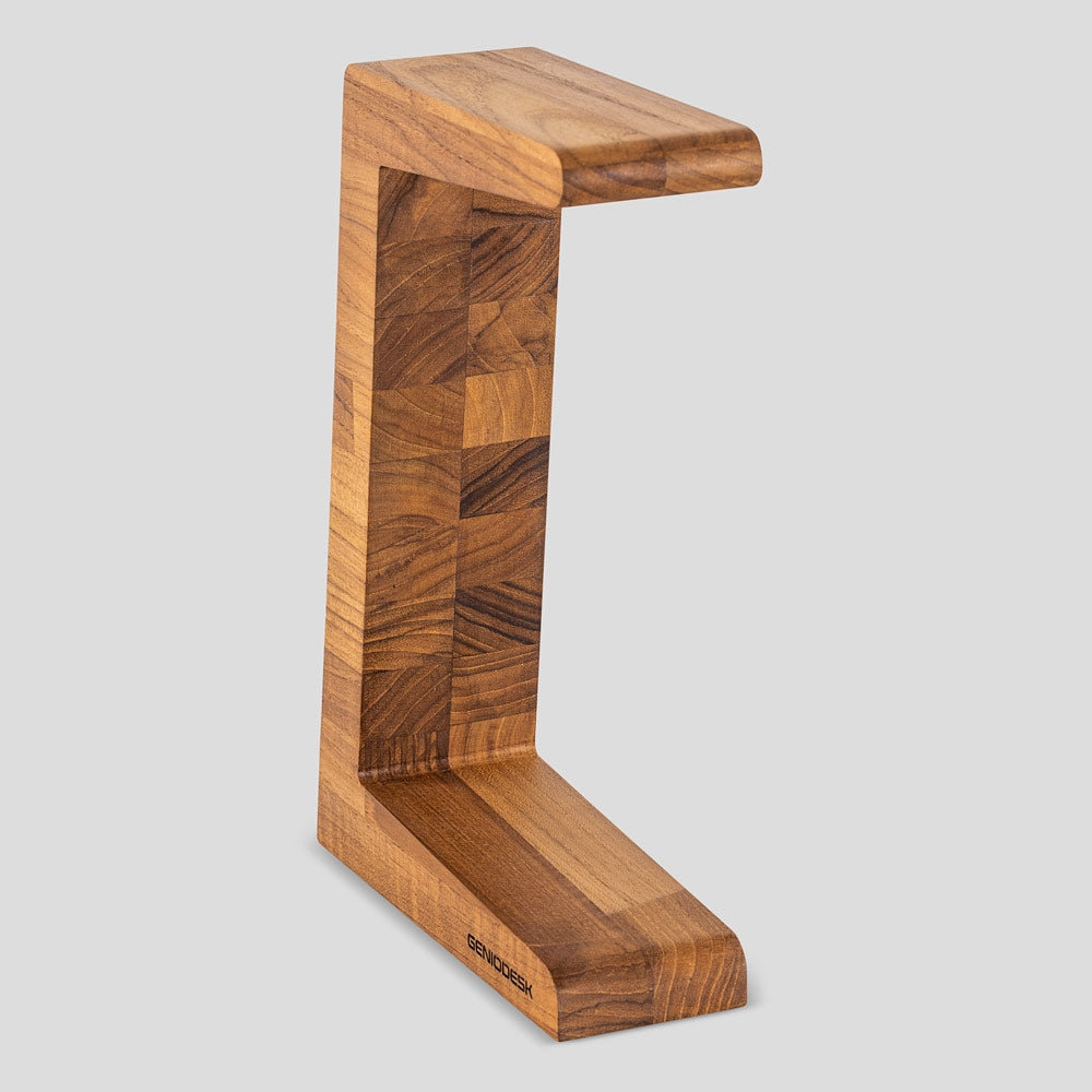 Suporte de Headset - Linha ART Madeira Teca 2