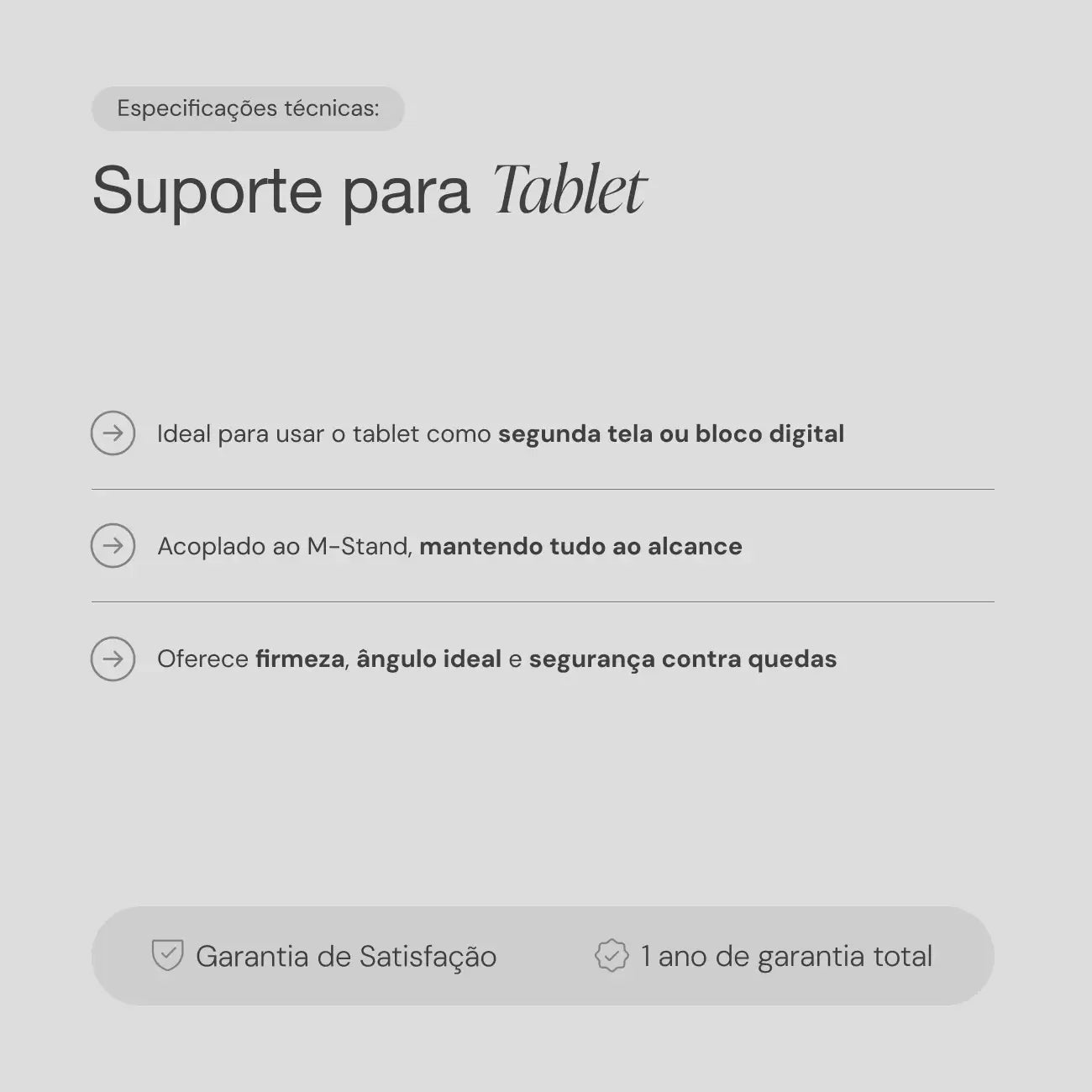 Suporte para Tablet 6