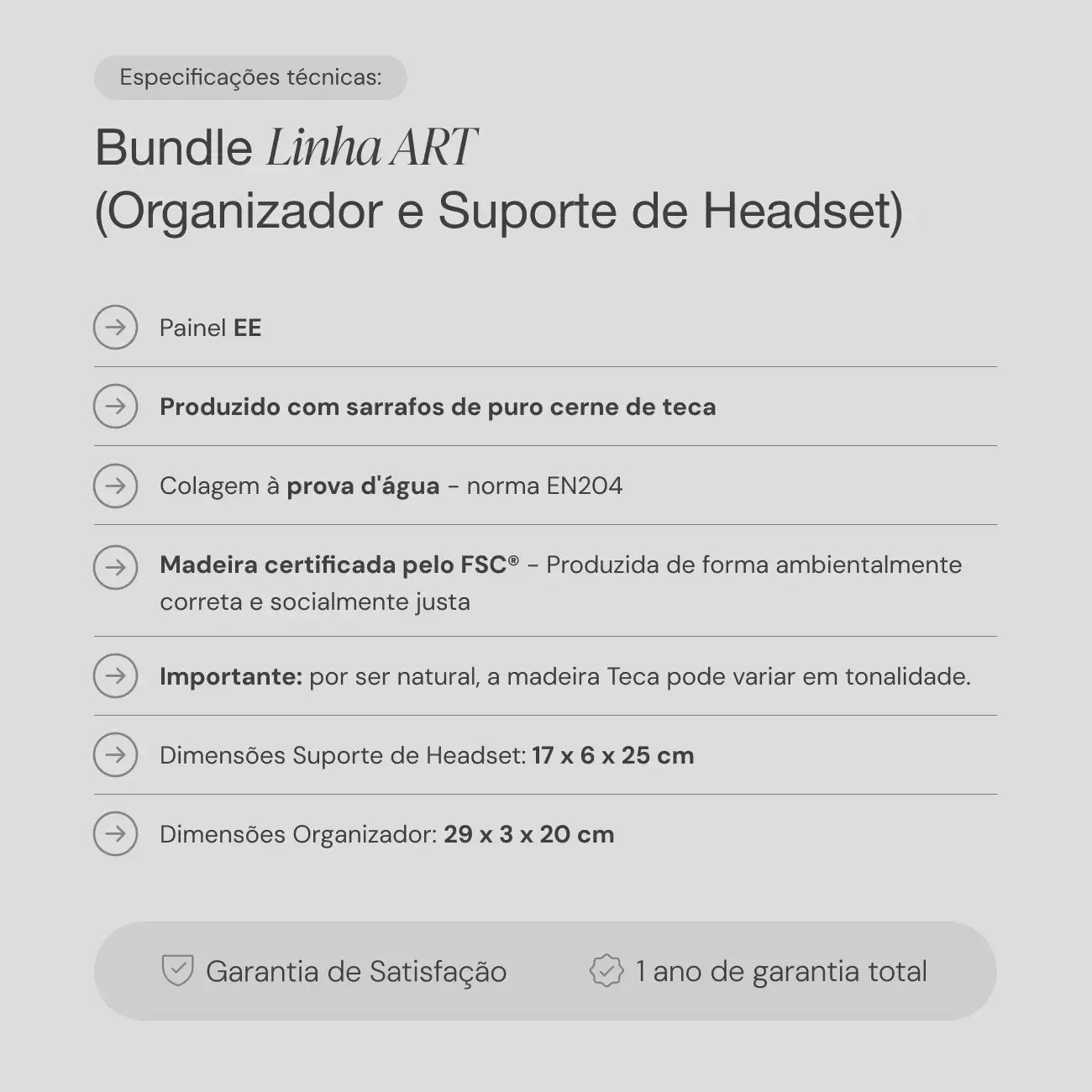 Bundle Linha ART (Organizador e Suporte de Headset) 5