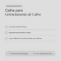 Calha para Gerenciamento de Cabos 5