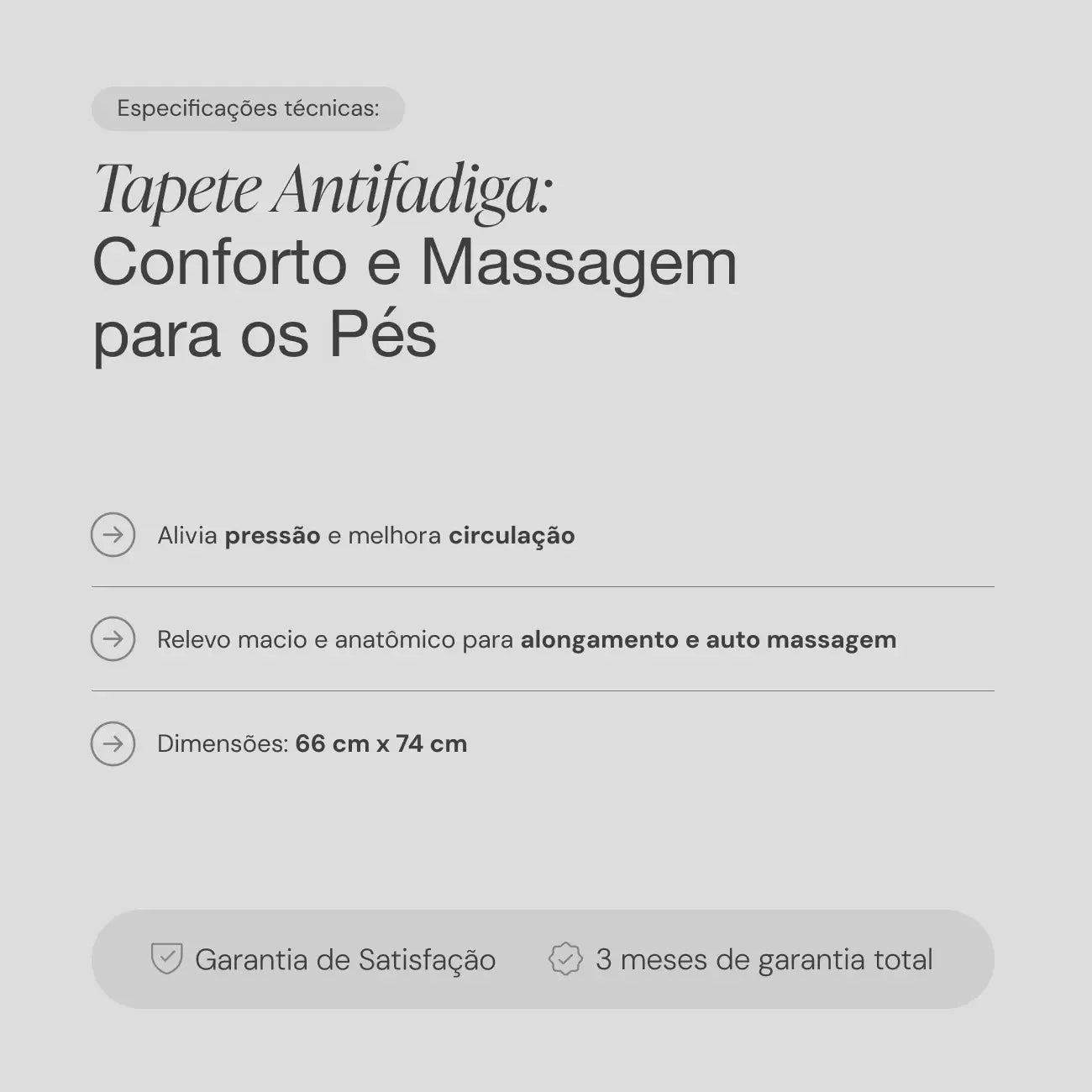 Tapete Antifadiga: Conforto e Massagem para os Pés 3